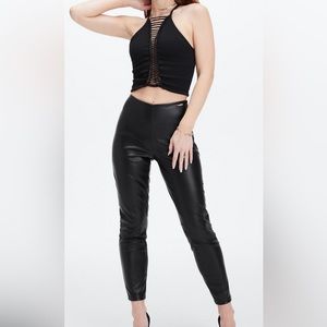 Fabletics Vegan Leather High-waisted Legging NWT